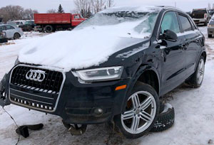 repairing black audi